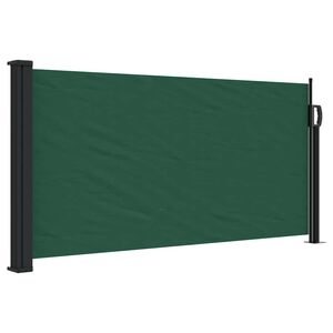 vidaXL Auvent lat&eacute;ral r&eacute;tractable vert fonc&eacute; 100x300 cm