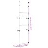 vidaXL Système de garde-robe télescopique avec barres Aluminium