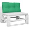 vidaXL Coussin de palette vert 70x40x12 cm tissu
