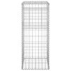 vidaXL Poteau &agrave; panier de gabion 40x40x100 cm Fer