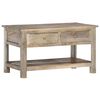 vidaXL Table basse 82x52x47 cm Bois de manguier massif