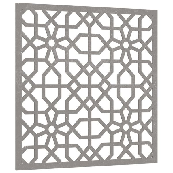 vidaXL D&eacute;coration murale jardin 55x55 cm acier corten design mauresque