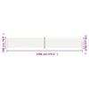 vidaXL Auvent lat&eacute;ral r&eacute;tractable Cr&egrave;me 180x1200 cm