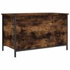vidaXL Banc de rangement ch&ecirc;ne fum&eacute; 80x42,5x50 cm bois d'ing&eacute;nierie