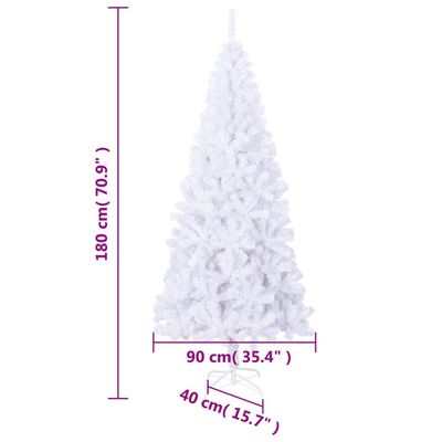 vidaXL Arbre de Noël artificiel avec support 180 cm 620 branches