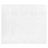 vidaXL Cloison de s&eacute;paration 5 panneaux Blanc 200x180 cm Acier