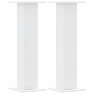vidaXL Supports pour plantes 2 pcs blanc 30x30x95 cm bois d'ing&eacute;nierie