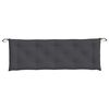 vidaXL Coussins de banc de jardin lot de 2 anthracite m&eacute;lang&eacute; tissu