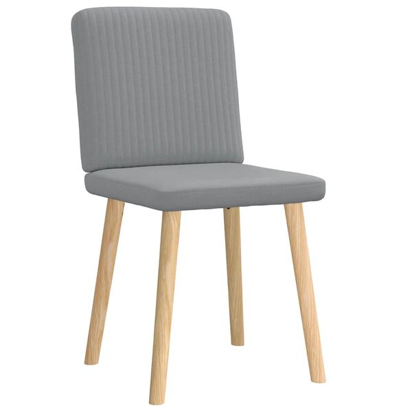 vidaXL Chaises à manger lot de 2 gris clair tissu