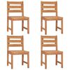 vidaXL Ensemble &agrave; manger de jardin 5pcs Bois de teck massif