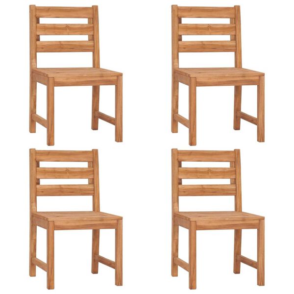 vidaXL Ensemble &agrave; manger de jardin 5pcs Bois de teck massif