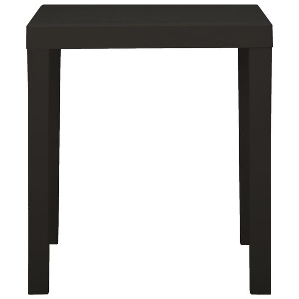 vidaXL Table de jardin Anthracite 79x65x72 cm Plastique