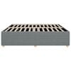 vidaXL Cadre de lit sans matelas gris clair tissu