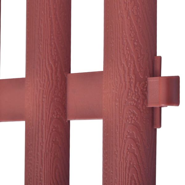 vidaXL Bordures de pelouse 17 pcs 10 m Marron
