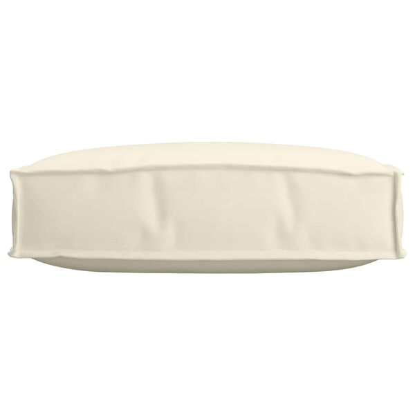 vidaXL Coussin Cr&egrave;me 60 x 60 x 12 cm Tissu Oxford