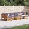 vidaXL Salon de jardin avec coussins 8 pcs bois massif d'acacia