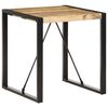 vidaXL Table &agrave; manger 70x70x75 cm Bois de manguier massif brut