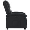 vidaXL Fauteuil inclinable électrique noir cuir véritable