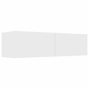 vidaXL Meuble TV Blanc 120x30x30 cm Bois d&rsquo;ing&eacute;nierie