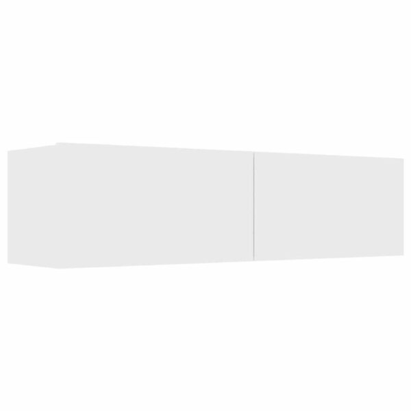 vidaXL Meuble TV Blanc 120x30x30 cm Bois d&rsquo;ing&eacute;nierie