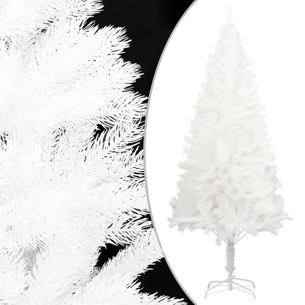 vidaXL Arbre de No&euml;l artificiel pr&eacute;-&eacute;clair&eacute; et boules blanc 150 cm