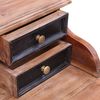 vidaXL Bureau d'écriture et tiroirs 90x50x101 cm bois massif d'acajou