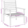 vidaXL Fauteuil de jardin lot de 2 66,5x65x81 cm bois massif d'acacia