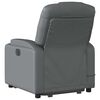 vidaXL Fauteuil inclinable de massage &eacute;lectrique gris similicuir