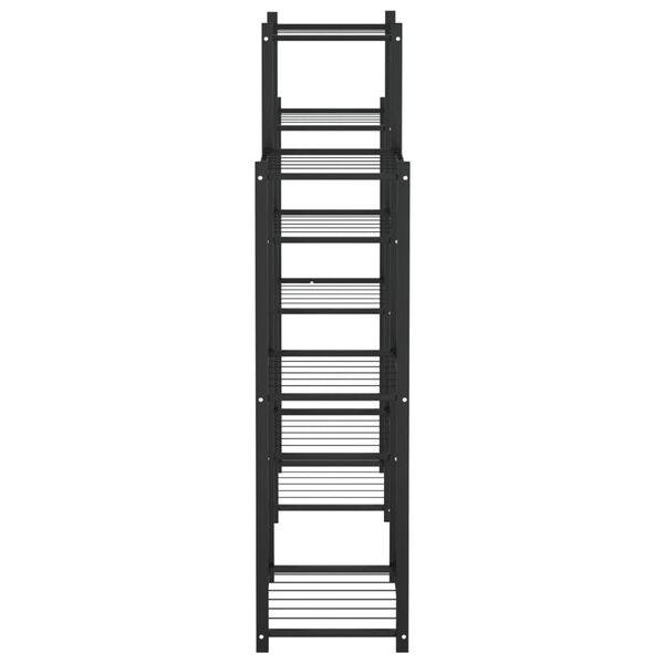 vidaXL Jardinière 83x25x100 cm Noir Fer