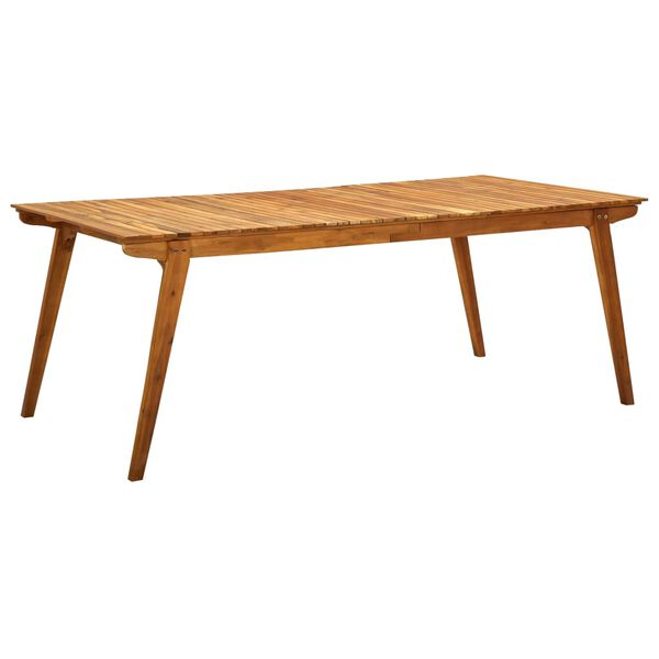 vidaXL Table de jardin 201,5x100x75 cm Bois d'acacia massif