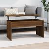 vidaXL Table basse Ch&ecirc;ne marron 102x50,5x52,5 cm Bois d'ing&eacute;nierie