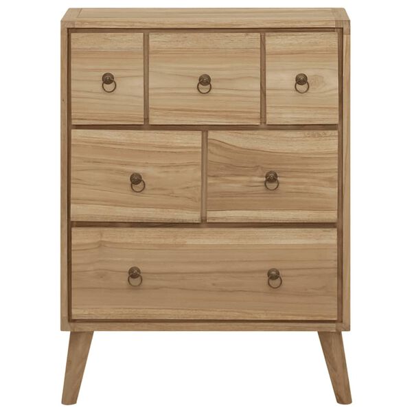 vidaXL Commode 56x30x80 cm Bois massif de teck