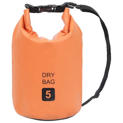 vidaXL Sac sec Orange 5 L PVC