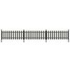 vidaXL Clôture à piquets avec poteaux 3 pcs WPC 614x80 cm