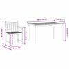 vidaXL Ensemble de salle &agrave; manger pour jardin 5 pcs Marron