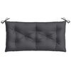 vidaXL Coussin de banc de jardin anthracite m&eacute;lang&eacute; 100x50x7 cm tissu