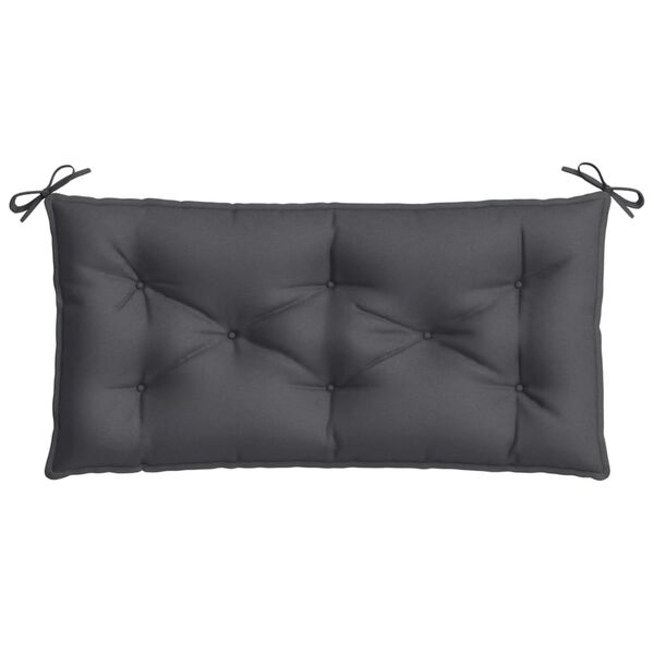 vidaXL Coussin de banc de jardin anthracite m&eacute;lang&eacute; 100x50x7 cm tissu