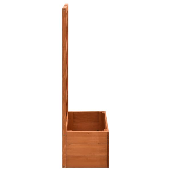 vidaXL Jardini&egrave;re &agrave; treillis de jardin Orange 50x25x90cm Bois de sapin