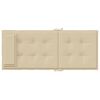 vidaXL Coussins de chaise &agrave; dossier haut lot de 2 beige tissu oxford