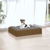 vidaXL Lit pour chien Marron miel 51,5x44x9 cm Bois de pin solide