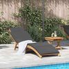 vidaXL Transat de jardin Marron 198 x 55 x 58,5 cm Bois de teck massif