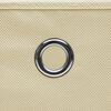 vidaXL Boîtes de rangement 4 pcs Crème 32x32x32 cm Tissu