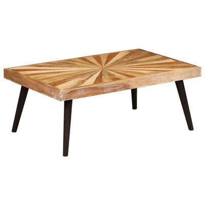 vidaXL Table basse Bois de manguier massif 90x55x36 cm