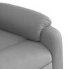 vidaXL Fauteuil inclinable &eacute;lectrique gris clair tissu
