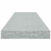 vidaXL &Eacute;tag&egrave;res murales flottantes 2 pcs gris b&eacute;ton 80x23,5x3,8 cm MDF