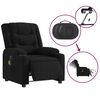 vidaXL Fauteuil inclinable de massage &eacute;lectrique noir tissu