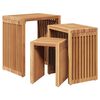 vidaXL Ensemble de tables d'appoint 3 pcs Marron 33 x 44.5 x 51 cm