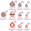 vidaXL Boules de No&euml;l 100 pcs rose et ros&eacute; 3 / 4 / 6 cm