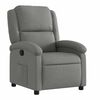 vidaXL Fauteuil inclinable en tissu gris fonc&eacute;