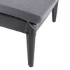 vidaXL Chaise longue avec coussin anthracite 186x60x29 cm PP